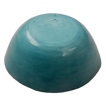 Bols ronds en faïence tournée, turquoise, 15 cm [2]