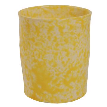 Gobelet Sponge en faïence tournée, jaune [3]