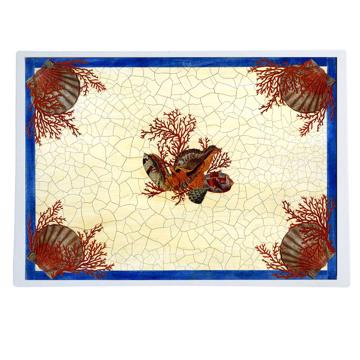 Grand corail, Sets de Table Chromo Plastifié, multicolore [1]