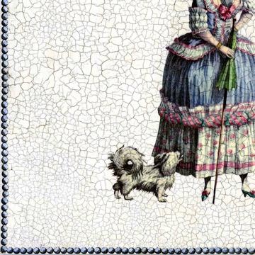 Marquises, Sets de Table Chromo Plastifié, multicolore, avec son chien [3]