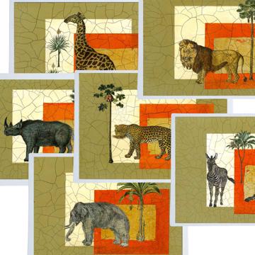 Safari, Sets de Table Chromo Plastifié, multicolore, collection complète [2]