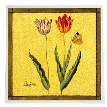 Tulipes, Sets de Table Chromo Plastifié, jaune, tulipe 2