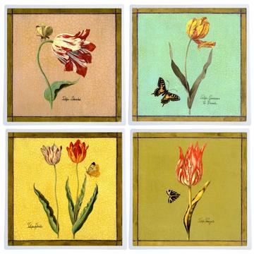 Tulipes, Sets de Table Chromo Plastifié, multicolore, collection complète