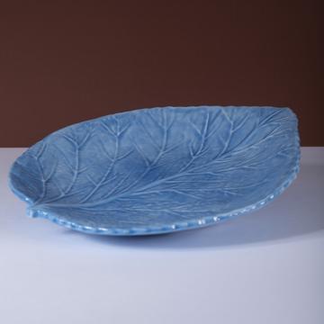 Assiette Table Hortensia en faïence, bleu france [1]