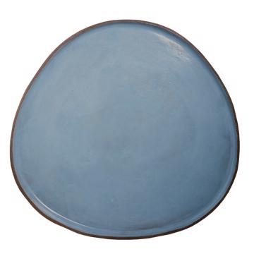 Service Black Stone en grès, bleu clair, plat [3]