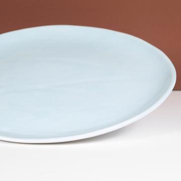 Assiettes Alagoa en faïence estampée, bleu clair, 24 cm diam. [4]
