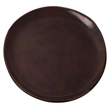 Assiettes Alagoa en faïence estampée, noir, 28 cm diam. [3]