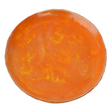 Assiettes Alagoa en faïence estampée, orange vif, 24 cm diam. [3]