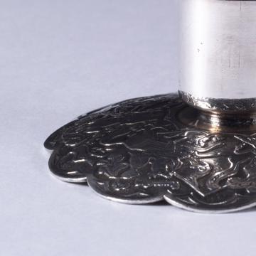 Bougeoir Frise en métal argenté, argent, chevalier [4]