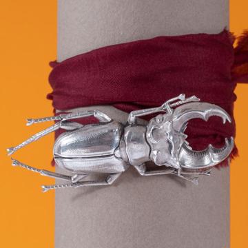 Bracelet Scarabée et Sari, argent [2]