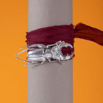 Bracelet Scarabée et Sari, argent [1]
