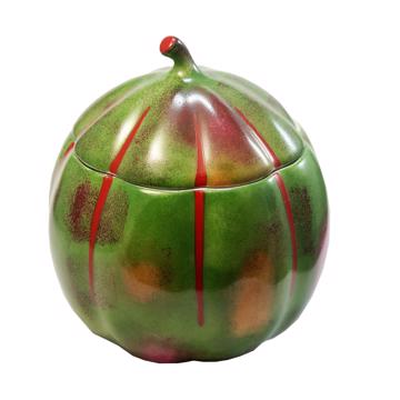 Confiturier Melon en Porcelaine de Limoges, vert prairie [1]