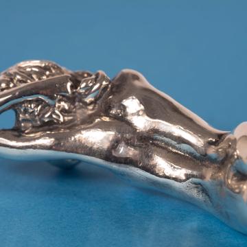 Cuillère miroir Sirène en métal argenté, argent [6]