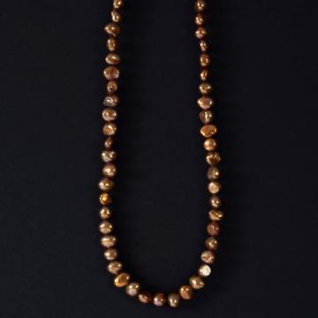 Lariat Adam et Ève en découpage et perles, bronze [5]