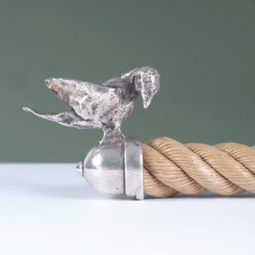 Set main courante Oiseau en métal patiné