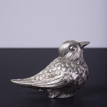 Salière et poivrière Oiseau en métal argenté ou doré, argent [1]