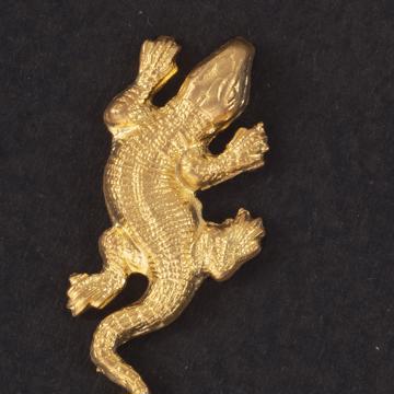 Pin's Lézard en cuivre doré, or mat [4]