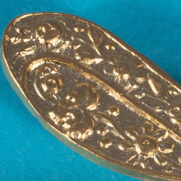 Grand pin's Libellule en métal doré ou argenté, or [4]