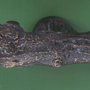 Poignée crémone Branche en métal patiné, bronze [8]