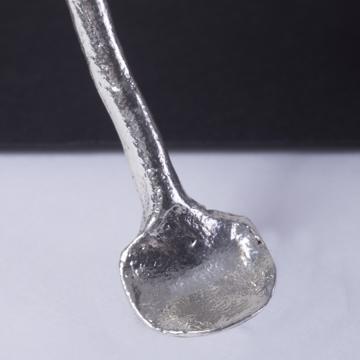 Pelle à sel Oiseau en métal argenté, argent [2]