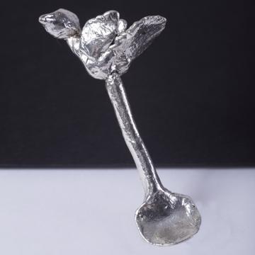 Pelle à sel Oiseau en métal argenté, argent [1]