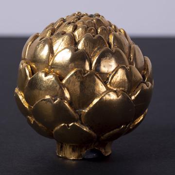 Salière Artichaut en métal argenté ou doré, or [2]
