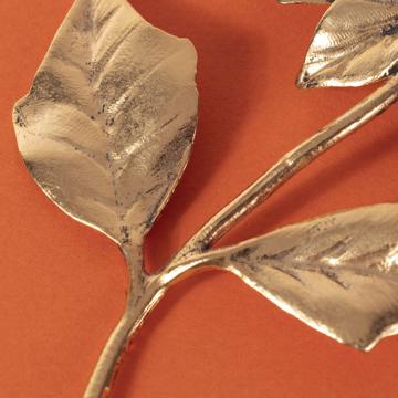 Salière Poinsettia en métal argenté ou doré, or [3]