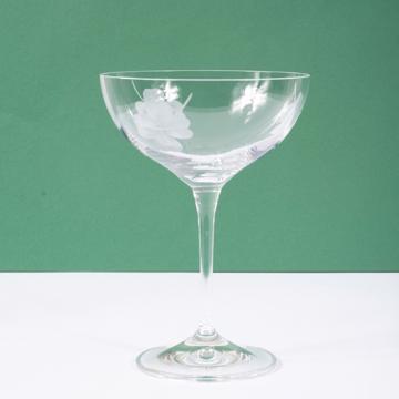 Coupe à champagne Trèfle en Cristal gravé, transparent [1]