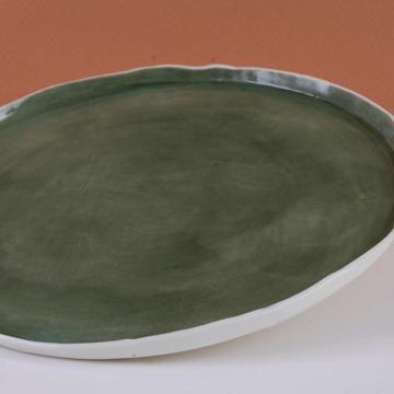Service Primavera en porcelaine estampé, vert mousse, 22 cm [2]