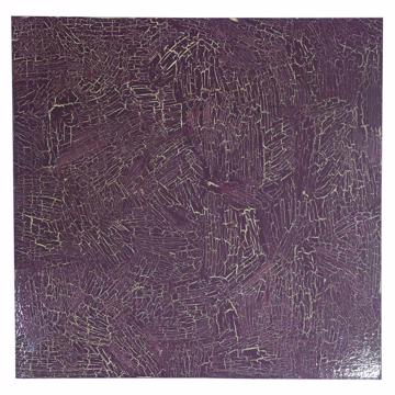 Sets de table en bois peint, violet, carré [3]