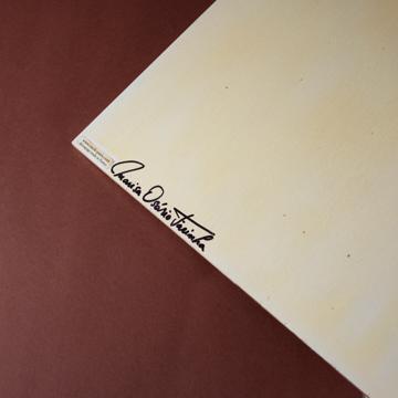 Coquillages, sets de table en Arté Povera sur bois, blanc, corail 2 [2]