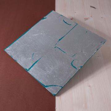 Set de Table en bois argenté, aqua, 33 x 33 cm [1]