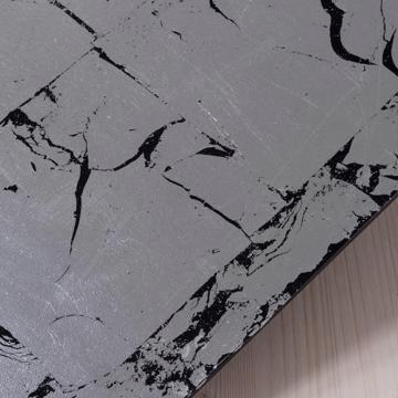 Set de Table en bois argenté, noir, 33 x 33 cm [4]