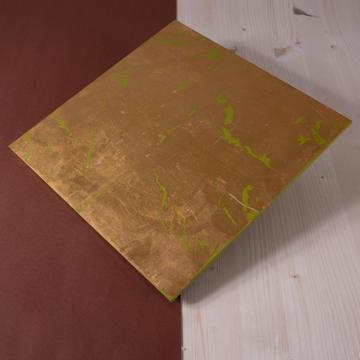 Set de Table en bois doré, vert péridot, carré [1]