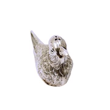Salière et poivrière Oiseau en métal argenté ou doré, argent [5]