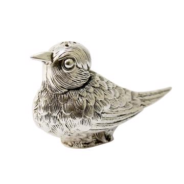 Salière et poivrière Oiseau en métal argenté ou doré, argent [6]