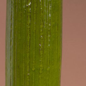 Vase Fût en faïence façonnée, vert péridot [2]