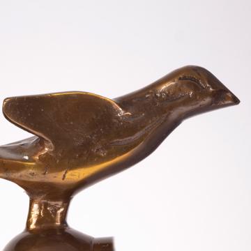 Embout de tringle à rideau Oiseau en laiton, bronze [9]
