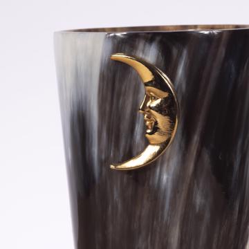 Timbale en Corne motif Lune, or, 14 cm de haut [2]