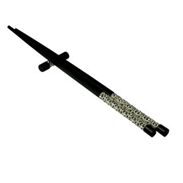 Filigree Chopsticks in ebony, silver [3]