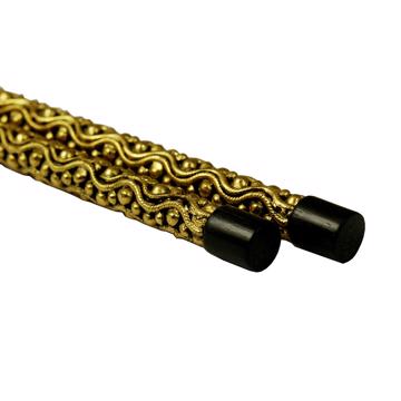 Filigree Chopsticks in ebony, gold [5]