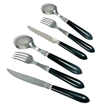 Set for 6 - Tipo cutlery, black, cutlery set for 6 pers - 36 pieces [2]