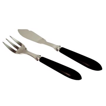 Tipo fish cutlery in resin and inox, mat black [3]