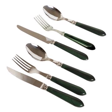 Set for 6 - Tipo cutlery, dark green, cutlery set for 6 pers - 36 pieces [2]