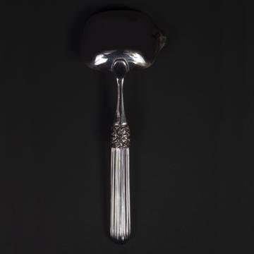 Fidélio cream ladle in silver plated and cristal, transparent [4]