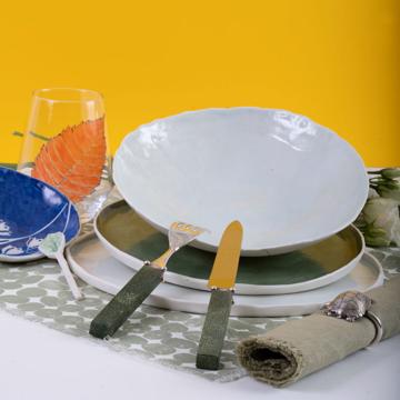 Table dressée avec l'assiette Primavera, multicolore [2]
