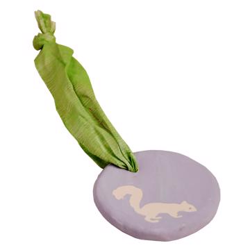 Squirell Fragrance Medal in earthenware, lila, fig [3]