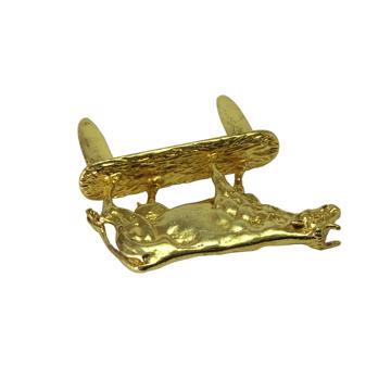 Cheese Set in silver or gold plated, gold [8]
