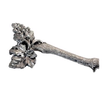 Wine branch knife rest in silver or gold plated, silver