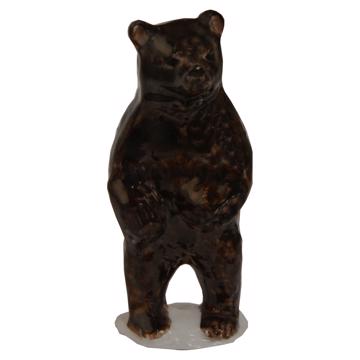 Bear Pique Holder in porcelain, black, standard picks